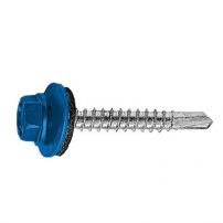 Кровельный саморез для металлического профиля оцинкованный, RAL 5005