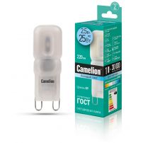 Лампа галогенная без рефлектора матовая Camelion G9 25W FR, 220V, 2000ч