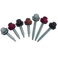 Кровельный саморез с резиновой прокладкой для мет. профиля оцин., глубина сверления до 4 мм