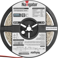СД Лента Navigator 71764 NLS-3528СW120-9.6-IP20-12V R5