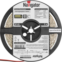 СД Лента Navigator 71411 NLS-3528WW120-9.6-IP65-12V R5