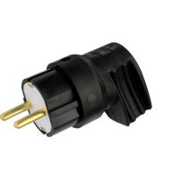 Вилка Bylectrica угловая штепсельная с заземляющим контактом