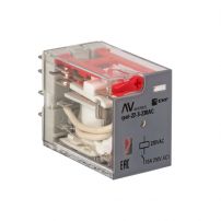 Реле промежуточное с кнопкой и механической индикацией RPAt 22/3 10A 230В AC EKF AVERES