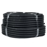 Труба гибкая гофрированная ПНД d20мм, тяжёлая с протяжкой, 100м, EKF PROxima