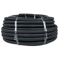 Труба гибкая гофрированная ПНД d32мм, тяжёлая с протяжкой, 50м, EKF PROxima