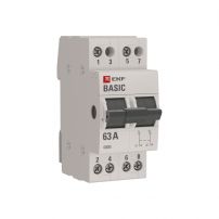 Трехпозиционный переключатель 2P 63А EKF Basic