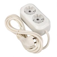 Удлинитель "Эксперт"  2 гнезда 2 метра 16А/3,5кВт с заземлением ПВС 3х1 EKF PROxima