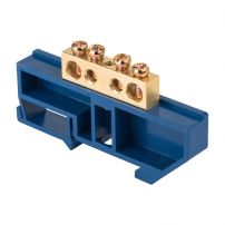 Шина "0" N (8х12мм) 4 отверстия латунь изолятор на DIN-рейку EKF  PROxima