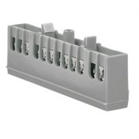 Шина "фаза" L (6х9мм) 12 отверстий, латунь, изолированный корпус на DIN-рейку EKF PROxima