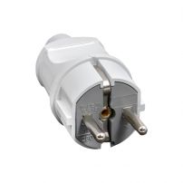 Вилка прямая усиленная с заземлением 16А 250В EKF Proxima