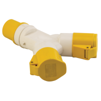 Розетка двухлучевая 1012-4h 2Р+РЕ 16А 110В IP44 EKF PROxima