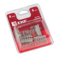 Строительно-монтажная клемма СМК 2273-245 (с пастой) 5 отверстий 0,5-2.5 мм2 EKF PROxima