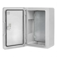 Щит пластиковый с монтажной платой, прозрачная дверь 300х200х130 мм IP65 EKF PROxima