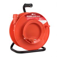 Удлинитель на катушке "Атлант 2.0" 1 гнездо 40м, без заземления ПВС 2*0,75 6А/1,3кВт PROxima