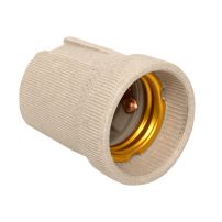 Патрон керамический E27, индивидуальный пакет EKF