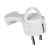 Вилка угловая плоская с заземлением "СТЕЛС" 16А 250В EKF PRO