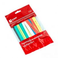 Термоусаживаемая трубка ТУТ нг 10/5 набор: 7 цветов по 3шт. 100мм. EKF PROxima