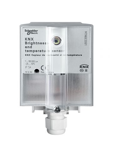 Датчик освещенности и температуры KNX
