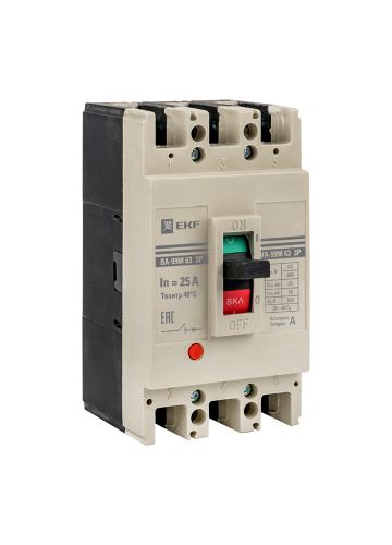 Выключатель автоматический ВА-99М 63/25А 3P 25кА EKF PROxima