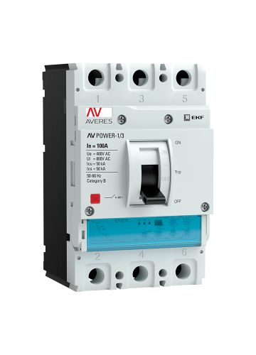 Автоматический выключатель AV POWER-1/3 100А 50kA EKF