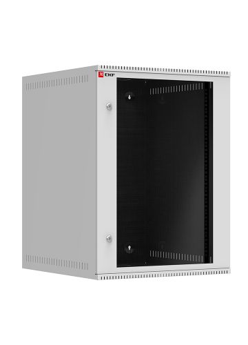 Шкаф телекоммуникационный настенный 15U (600х650) дверь стекло, Astra A серия EKF Basic