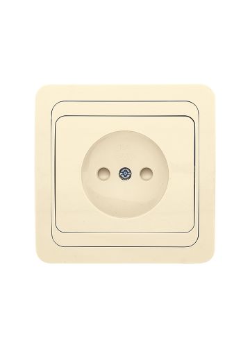 Розетка Лондон 1-местная без заземления, с защитными шторками 10А EKF PROxima