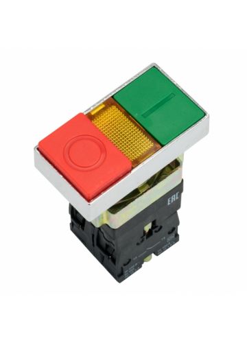 Кнопка  LAY5-BW8465 "I-O" прямоугольная 230В NO+NC EKF PROxima