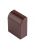 Заглушка (25х16) (4 шт) Plast EKF PROxima, под темное дерево (ecd-25-16x4)