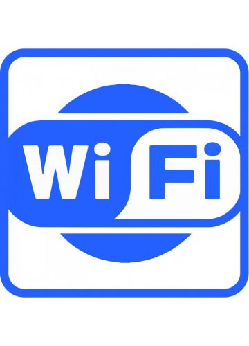 Наклейка информационная 15 "Вай-фай" маленькая 002011010 100х100 мм, материал пленка