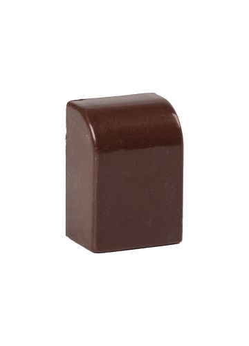 Заглушка (20х10) (4 шт) Plast EKF PROxima, под темное дерево (ecd-20-10x4)