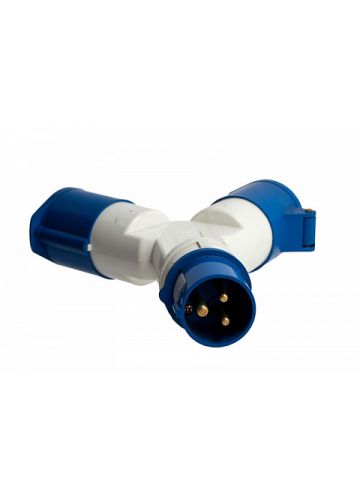 Розетка двухлучевая 1012-214 3Р+РЕ 16А 380В IP44 EKF PROxima (ps-1012-214-380)