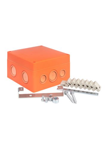 Коробка распаячная огнестойкая (126х126х74) 8 кк/0,5-4мм²/12 мв IP66 EKF PROxima (plc-kmrf-126-804)